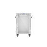19" VOLNĚ STOJÍCÍ RACKOVÁ SKŘÍŇ 15U/600X600 (FLAT PACK) S PROSKLENÝMI DVEŘMI LCD ŠEDÁ  V2