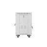 19" VOLNĚ STOJÍCÍ RACKOVÁ SKŘÍŇ 15U/600X600 (FLAT PACK) S PROSKLENÝMI DVEŘMI LCD ŠEDÁ  V2