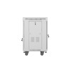 19" VOLNĚ STOJÍCÍ RACKOVÁ SKŘÍŇ 15U/600X600 (FLAT PACK) S PROSKLENÝMI DVEŘMI LCD ŠEDÁ  V2