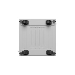 19" VOLNĚ STOJÍCÍ RACKOVÁ SKŘÍŇ 15U/600X600 (FLAT PACK) S PROSKLENÝMI DVEŘMI LCD ŠEDÁ  V2