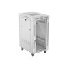 19" VOLNĚ STOJÍCÍ RACKOVÁ SKŘÍŇ 22U/600X800 (FLAT PACK) S PROSKLENÝMI DVEŘMI LCD ŠEDÁ  V2