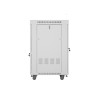 19" VOLNĚ STOJÍCÍ RACKOVÁ SKŘÍŇ 22U/600X800 (FLAT PACK) S PROSKLENÝMI DVEŘMI LCD ŠEDÁ  V2