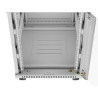 RACKOVÁ SKŘÍŇ 19" VOLNĚ STOJÍCÍ 15U/600X800 (FLAT PACK) S PROSKLENÝMI DVEŘMI LCD ŠEDÁ  V2