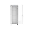 19" VOLNĚ STOJÍCÍ RACKOVÁ SKŘÍŇ 42U/800X1000 (FLAT PACK) S PROSKLENÝMI DVEŘMI LCD ŠEDÁ  V2