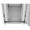 19" VOLNĚ STOJÍCÍ RACKOVÁ SKŘÍŇ 42U/800X1000 (FLAT PACK) S PROSKLENÝMI DVEŘMI LCD ŠEDÁ  V2