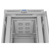 19" VOLNĚ STOJÍCÍ RACKOVÁ SKŘÍŇ 42U/800X1000 (FLAT PACK) S PROSKLENÝMI DVEŘMI LCD ŠEDÁ  V2