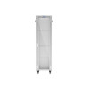 19" VOLNĚ STOJÍCÍ RACKOVÁ SKŘÍŇ 42U/600X800 (FLAT PACK) S PROSKLENÝMI DVEŘMI LCD ŠEDÁ  V2