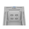 19" VOLNĚ STOJÍCÍ RACKOVÁ SKŘÍŇ 42U/600X800 (FLAT PACK) S PROSKLENÝMI DVEŘMI LCD ŠEDÁ  V2