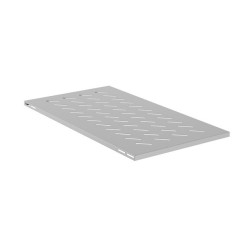 POLICE PRO 19" SKŘÍNĚ 1000MM ŠEDÁ  (1U/480X870MM NOSNOST DO 120KG, 4BODOVÁ MONTÁŽ)
