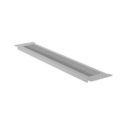KARTÁČOVÝ PANEL PRO 19" STOJANOVOU SKŘÍŇ FF01 S LCD NAMONTOVANÝM V KABELOVÝCH PRŮCHODKÁCH  GREY