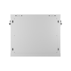 INSTALAČNÍ STOJAN 19" 9U 600X450 ŠEDÉ PERFOROVANÉ DVEŘE  (PLOCHÉ BALENÍ)