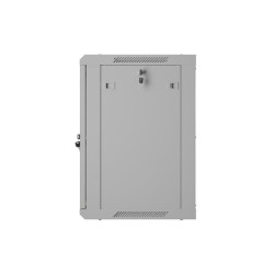 INSTALAČNÍ STOJAN 19" 12U 600X450 ŠEDÉ PERFOROVANÉ DVEŘE  (PLOCHÉ BALENÍ)