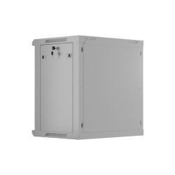 INSTALAČNÍ STOJAN 19" 12U 600X450 ŠEDÉ PERFOROVANÉ DVEŘE  (PLOCHÉ BALENÍ)