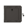 RACKOVÁ SKŘÍŇ 10" NÁSTĚNNÁ 4U/300X300 (FLAT PACK) S PROSKLENÝMI DVEŘMI ČERNÁ