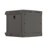 RACKOVÁ SKŘÍŇ 10" NÁSTĚNNÁ 4U/300X300 (FLAT PACK) S PROSKLENÝMI DVEŘMI ČERNÁ