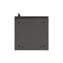 RACKOVÁ SKŘÍŇ 10" NÁSTĚNNÁ 4U/300X300 (FLAT PACK) S PROSKLENÝMI DVEŘMI ČERNÁ