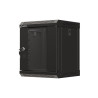 RACKOVÁ SKŘÍŇ 10" PRO MONTÁŽ NA STĚNU 6U/300X300 (FLAT PACK) S PROSKLENÝMI DVEŘMI ČERNÁ