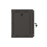 RACKOVÁ SKŘÍŇ 10" PRO MONTÁŽ NA STĚNU 6U/300X300 (FLAT PACK) S PROSKLENÝMI DVEŘMI ČERNÁ