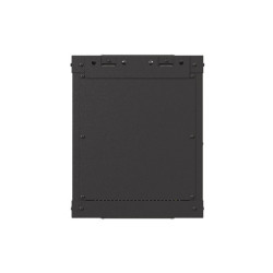 RACKOVÁ SKŘÍŇ 10" PRO MONTÁŽ NA STĚNU 6U/300X300 (FLAT PACK) S PROSKLENÝMI DVEŘMI ČERNÁ