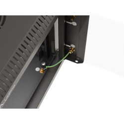 RACKOVÁ SKŘÍŇ 10" PRO MONTÁŽ NA STĚNU 6U/300X300 (FLAT PACK) S PROSKLENÝMI DVEŘMI ČERNÁ