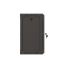 RACKOVÁ SKŘÍŇ 10" NÁSTĚNNÁ 9U/300X300 (FLAT PACK) S PROSKLENÝMI DVEŘMI ČERNÁ