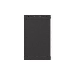 RACKOVÁ SKŘÍŇ 10" NÁSTĚNNÁ 9U/300X300 (FLAT PACK) S PROSKLENÝMI DVEŘMI ČERNÁ