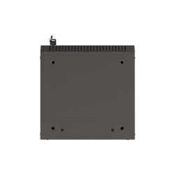 RACKOVÁ SKŘÍŇ 10" NÁSTĚNNÁ 9U/300X300 (FLAT PACK) S PROSKLENÝMI DVEŘMI ČERNÁ