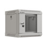 RACKOVÁ SKŘÍŇ 10" NÁSTĚNNÁ 4U/300X300 (FLAT PACK) S PROSKLENÝMI DVEŘMI ŠEDÁ