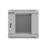RACKOVÁ SKŘÍŇ 10" NÁSTĚNNÁ 4U/300X300 (FLAT PACK) S PROSKLENÝMI DVEŘMI ŠEDÁ