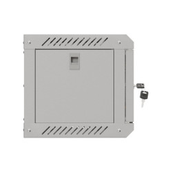 RACKOVÁ SKŘÍŇ 10" NÁSTĚNNÁ 4U/300X300 (FLAT PACK) S PROSKLENÝMI DVEŘMI ŠEDÁ