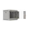RACKOVÁ SKŘÍŇ 10" NÁSTĚNNÁ 4U/300X300 (FLAT PACK) S PROSKLENÝMI DVEŘMI ŠEDÁ