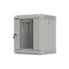RACKOVÁ SKŘÍŇ 10" NÁSTĚNNÁ 6U/300X300 (FLAT PACK) S PROSKLENÝMI DVEŘMI ŠEDÁ
