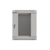 RACKOVÁ SKŘÍŇ 10" NÁSTĚNNÁ 6U/300X300 (FLAT PACK) S PROSKLENÝMI DVEŘMI ŠEDÁ