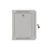 RACKOVÁ SKŘÍŇ 10" NÁSTĚNNÁ 6U/300X300 (FLAT PACK) S PROSKLENÝMI DVEŘMI ŠEDÁ