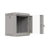 RACKOVÁ SKŘÍŇ 10" NÁSTĚNNÁ 6U/300X300 (FLAT PACK) S PROSKLENÝMI DVEŘMI ŠEDÁ