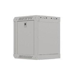 RACKOVÁ SKŘÍŇ 10" NÁSTĚNNÁ 6U/300X300 (FLAT PACK) S PROSKLENÝMI DVEŘMI ŠEDÁ