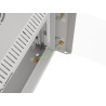 RACKOVÁ SKŘÍŇ 10" NÁSTĚNNÁ 6U/300X300 (FLAT PACK) S PROSKLENÝMI DVEŘMI ŠEDÁ