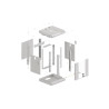 RACKOVÁ SKŘÍŇ 10" NÁSTĚNNÁ 6U/300X300 (FLAT PACK) S PROSKLENÝMI DVEŘMI ŠEDÁ