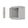 RACKOVÁ SKŘÍŇ 10" NÁSTĚNNÁ 6U/300X300 (FLAT PACK) S PROSKLENÝMI DVEŘMI ŠEDÁ