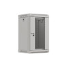 RACKOVÁ SKŘÍŇ 10" NÁSTĚNNÁ 9U/300X300 (FLAT PACK) S PROSKLENÝMI DVEŘMI ŠEDÁ