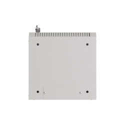 RACKOVÁ SKŘÍŇ 10" NÁSTĚNNÁ 9U/300X300 (FLAT PACK) S PROSKLENÝMI DVEŘMI ŠEDÁ
