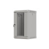 RACKOVÁ SKŘÍŇ 10" NÁSTĚNNÁ 9U/300X300 (FLAT PACK) S PROSKLENÝMI DVEŘMI ŠEDÁ