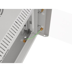 RACKOVÁ SKŘÍŇ 10" NÁSTĚNNÁ 9U/300X300 (FLAT PACK) S PROSKLENÝMI DVEŘMI ŠEDÁ