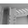 RACKOVÁ SKŘÍŇ 10" NÁSTĚNNÁ 9U/300X300 (FLAT PACK) S PROSKLENÝMI DVEŘMI ŠEDÁ