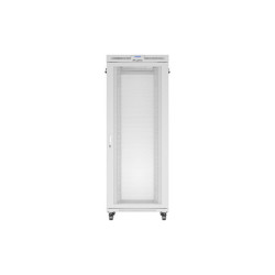 19" VOLNĚ STOJÍCÍ RACKOVÁ SKŘÍŇ 42U/800X1000 (FLAT PACK) SE SÍŤOVANÝMI DVEŘMI LCD ŠEDÁ