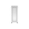 19" VOLNĚ STOJÍCÍ RACKOVÁ SKŘÍŇ 42U/800X1000 (FLAT PACK) SE SÍŤOVANÝMI DVEŘMI LCD ŠEDÁ