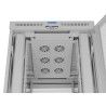 19" VOLNĚ STOJÍCÍ RACKOVÁ SKŘÍŇ 42U/800X1000 (FLAT PACK) SE SÍŤOVANÝMI DVEŘMI LCD ŠEDÁ