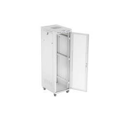 19" VOLNĚ STOJÍCÍ RACKOVÁ SKŘÍŇ 42U/600X800 (FLAT PACK) SE SÍŤOVANÝMI DVEŘMI LCD ŠEDÁ
