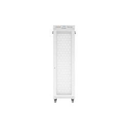 19" VOLNĚ STOJÍCÍ RACKOVÁ SKŘÍŇ 42U/600X800 (FLAT PACK) SE SÍŤOVANÝMI DVEŘMI LCD ŠEDÁ