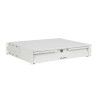 19" ZÁSUVKA 2U/483X360MM MAX. NOSNOST DO 90 KG 4BODOVÁ MONTÁŽ ŠEDÝ